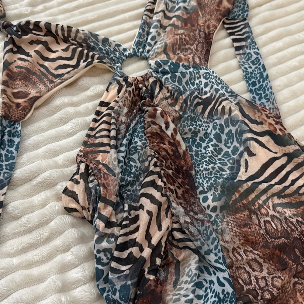 Animal Print Halter Top